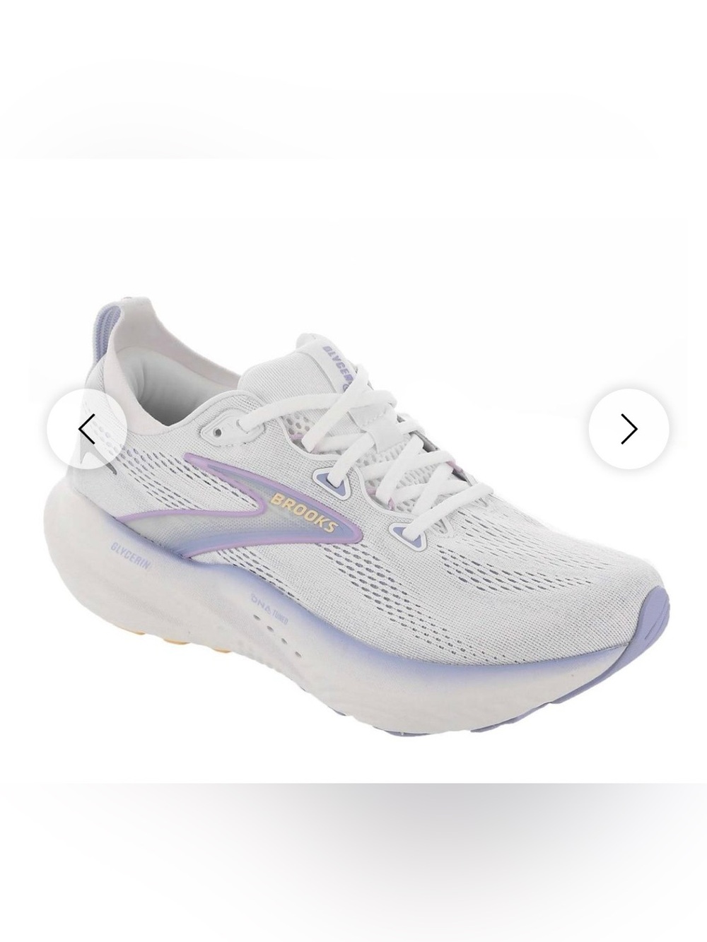 Brooks Glycerin 22 - White/Blue Heron/Apricot